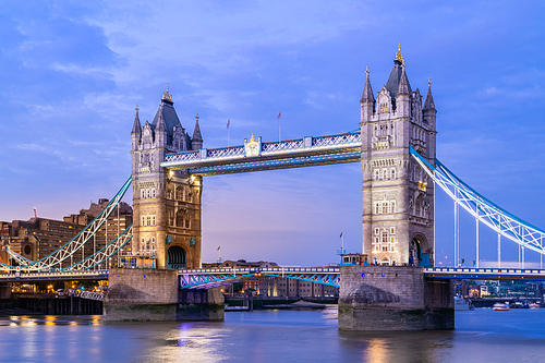 London Tower Bridge Sunset dusk, London UK.