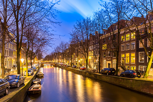 amsterdam canals west side  netherlands