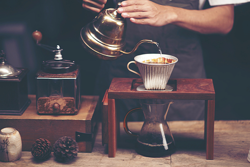 Drip Brew Coffee Caffeine Filter Flavor Mug Cup Concept