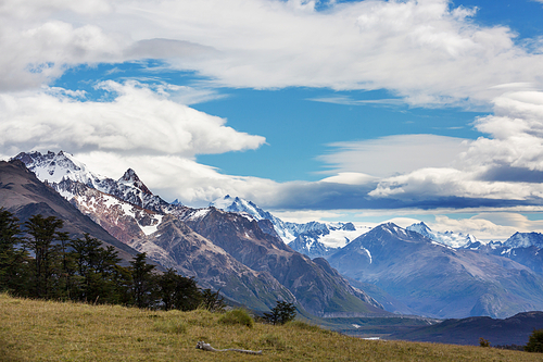 Patagonia landscapes in Southern Argentina. Beautiful natural landscapes.