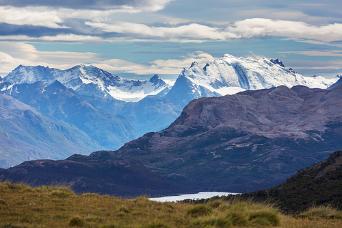 Patagonia landscapes in Southern Argentina. Beautiful natural landscapes.