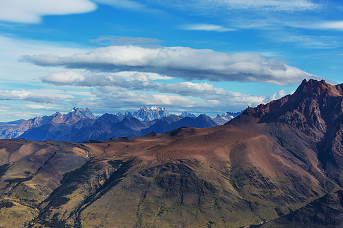 Patagonia landscapes in Southern Argentina. Beautiful natural landscapes.