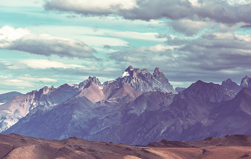 Patagonia landscapes in Southern Argentina. Beautiful natural landscapes.