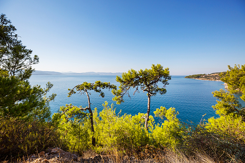 Beautiful sea coast  in Turkey. Amazing natural landscapes along Lycian hiking way.