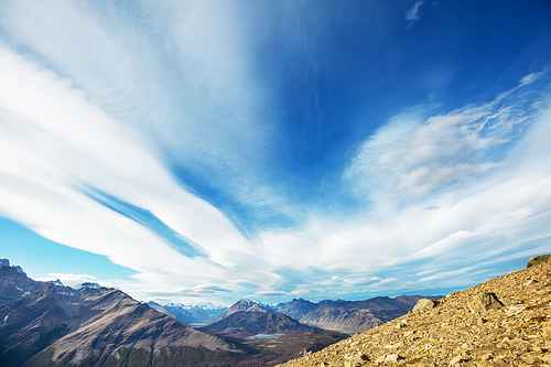 Patagonia landscapes in Southern Argentina. Beautiful natural landscapes.