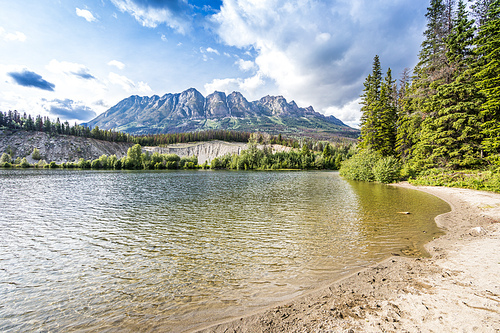 Yellowhead Lake with Lucerne Peak in the back, Canada