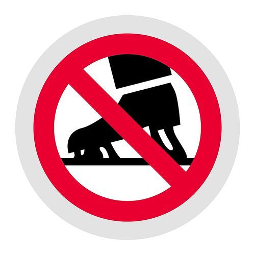 No Chewing Gum forbidden sign, modern round sticker, vector illustration for your design