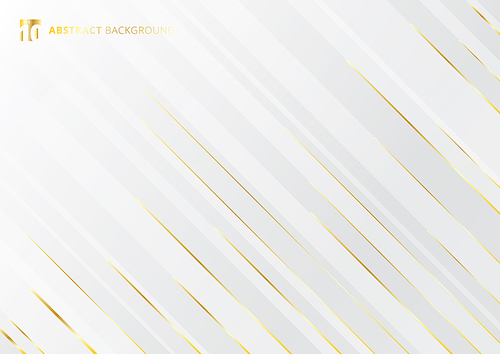 Abstract geometric gold gradient bright color shiny motion diagonally white background luxury style. Template for brochure, , ad, magazine, poster, website, magazine, leaflet, annual report. Vector corporate design