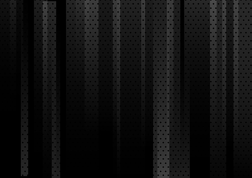 Abstract black geometric vertical with dots pattern background and texture. Vector illustration