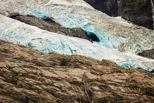 Boyabreen Glacier in Fjaerland area in Sogndal Municipality in Sogn og Fjordane county, Norway.
