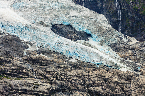 Boyabreen Glacier in Fjaerland area in Sogndal Municipality in Sogn og Fjordane county, Norway.