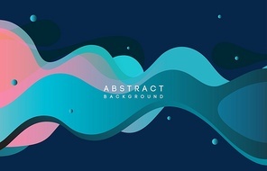 Moving colorful abstract background. Dynamic Effect. Vector Illustration. Design Template for poster and cover.