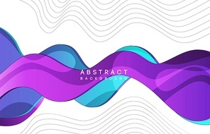 Moving colorful abstract background. Dynamic Effect. Vector Illustration. Design Template for poster and cover.