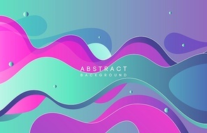 Moving colorful abstract background. Dynamic Effect. Vector Illustration. Design Template for poster and cover.