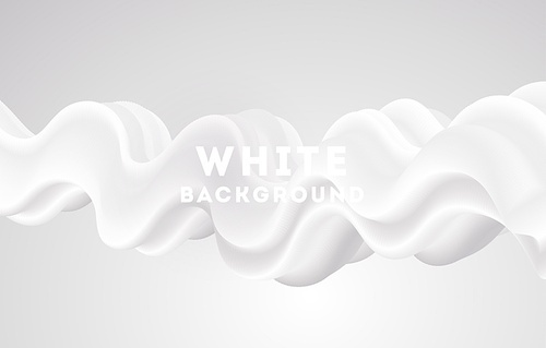 Moving white abstract background. Dynamic Effect. Vector Illustration. Design Template for poster and cover.