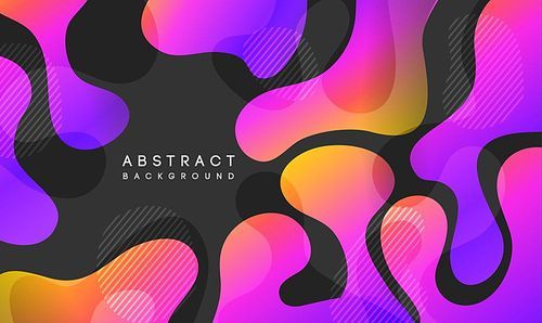 Moving colorful abstract background. Dynamic Effect. Vector Illustration. Design Template for poster and cover.