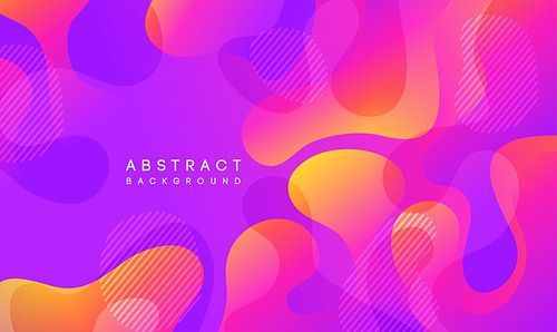 Moving colorful abstract background. Dynamic Effect. Vector Illustration. Design Template for poster and cover.