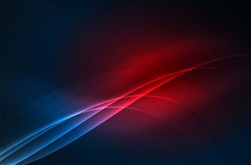 Smoky glowing waves in the dark, vector abstract background