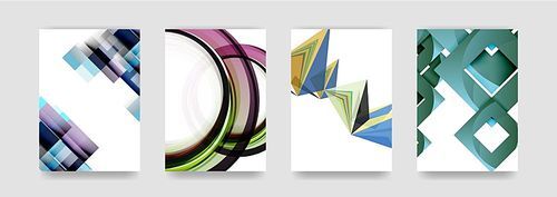 Minimal vector covers background set, geometric futurisrtic style
