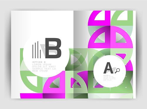 Circle vector abstract backgrounds, annual report business templates. Abstract poster