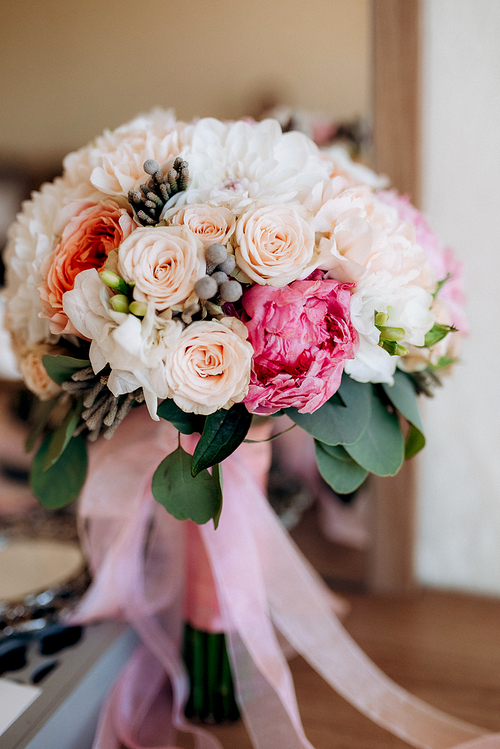 bridal bouquet of fresh flowers