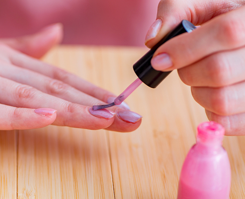 The beauty products nail care tools pedicure closeup