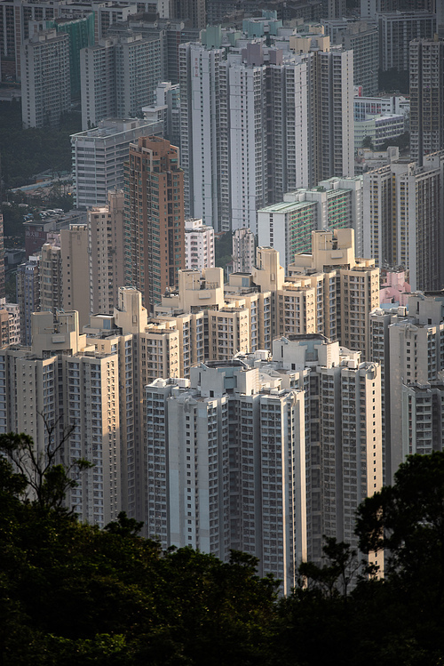 layers of  Skyscraper in Hong Kong