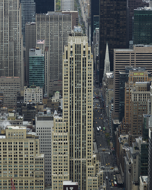 Skylines from above, Midtown Manhattan, New York City, New York State, USA
