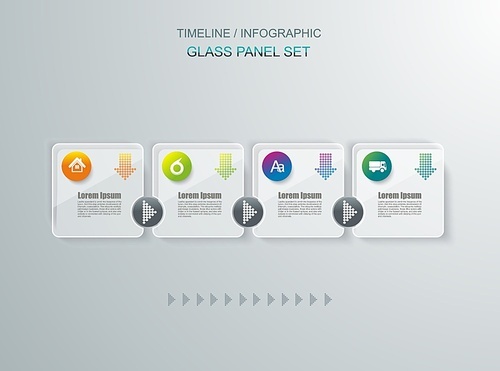 Option banners design template. Can be used for step lines, number levels, timeline, diagram, web design.