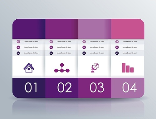 Option banners design template. Can be used for step lines, number levels, timeline, diagram, web design.