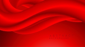 Abstract colorful vector background, color flow liquid wave for design brochure, website, flyer. Red Stream fluid.