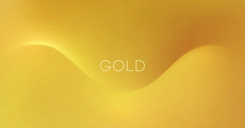 Abstract golden vector background with shadow line, for design brochure, website, flyer. Smooth gold wallpaper for certificate, presentation, landing page