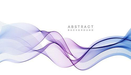 Abstract vector background, color flow waved lines for brochure, website, flyer design. Transparent smooth wave