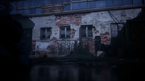 frightening abandoned factory at night