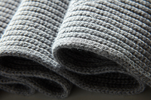 Background of the knitted fabric in the fold