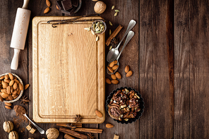 culinary background for Christmas baking
