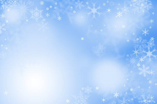 Light blue winter wallpaper with snow