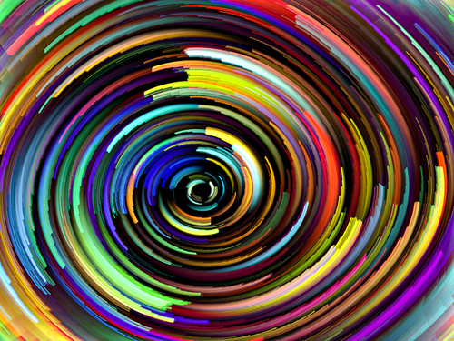 color spin series.  swirl background on the subject of color and motion