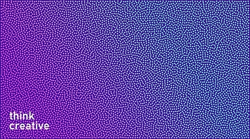Vibrant modern background of minimalist style. Stipplism effect. Halftone gradient effect. Purple dots background