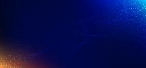 Abstract technology futuristic particle lines mesh blue background with light effect. Vector illustration
