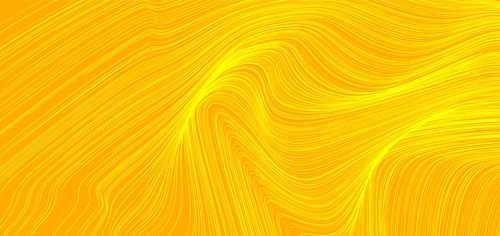 Abstract yellow wave or wavy lines texture background. Vector illustration