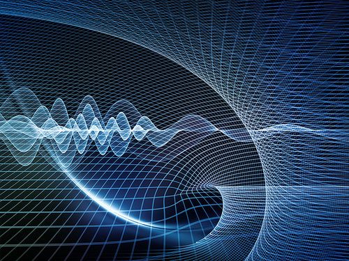 Information Tide series. Visually attractive backdrop made of fractal grid structures suitable in layouts on digital business, science, communications and technology