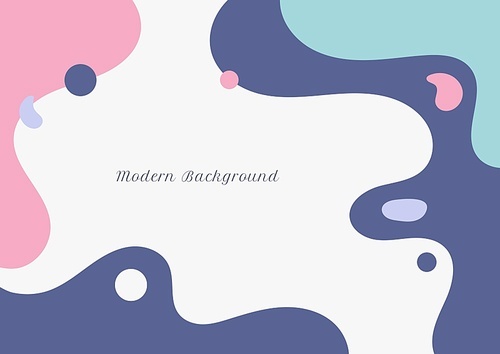 Abstract modern fluid pastel color on white background flat minimal design. liquid template for brochures, flyers, magazine, business card, branding, banners, headers, book covers, etc. Vector illustration