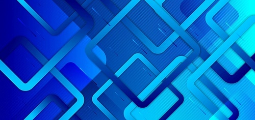Abstract blue gradient background with geometric squares overlapping creative design technology concept. You can use for banner web, cover brochure, website template, presentation, etc. Vector illustration