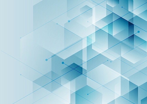 Abstract background blue hexagons with diagonal line, Technology digital concept. Vector illustration