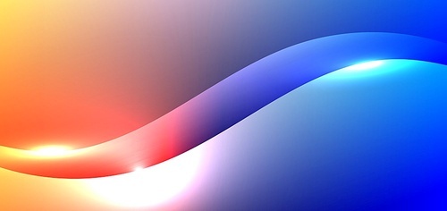 Abstract background fluid gradient vibrant color  wave shape and glowing light effect. Modern flowing motion backdrop use for banner web, poster, cover brochure, etc. Vector illustration