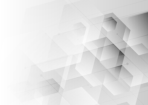 Abstract background white and gray hexagon with diagonal line, Technology digital concept. Vector illustration