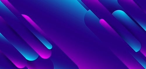 Abstract blue and pink gradient shapes rounded line background. Vector illustration