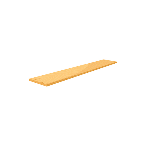 Plane timber plank isolated rasped wood material cartoon icon. Vector parquet hardwood, carpentry timber piece, rough driftwood material sign. Building construction and flooring object, wooden board