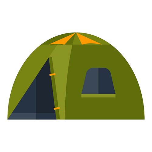 Illustration of tent. Image or icon for camping or tourism and travel.